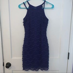 Guess blue formal dress